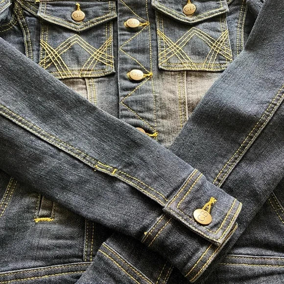 Vintage Charlie Brown hi-lo denim jacket - Picture 4 of 5